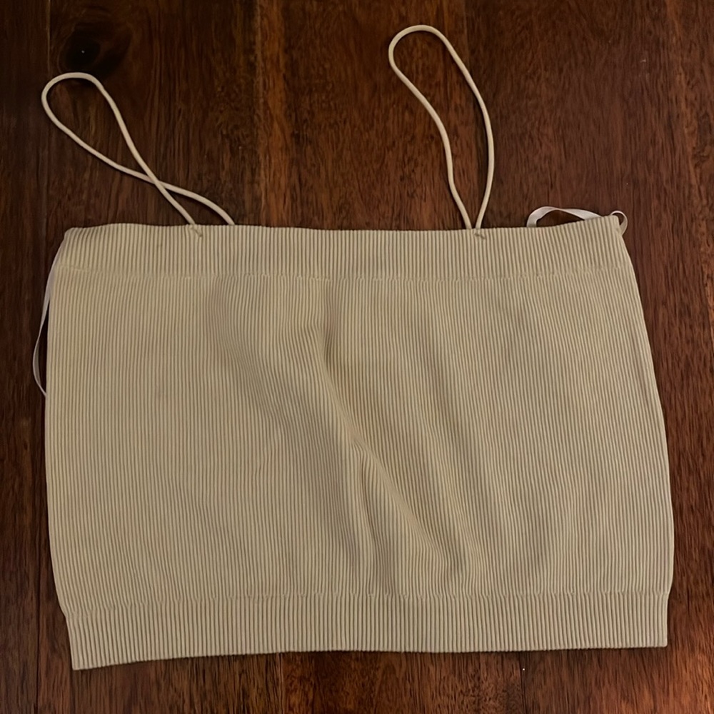 tan tube top, never worn, s/m